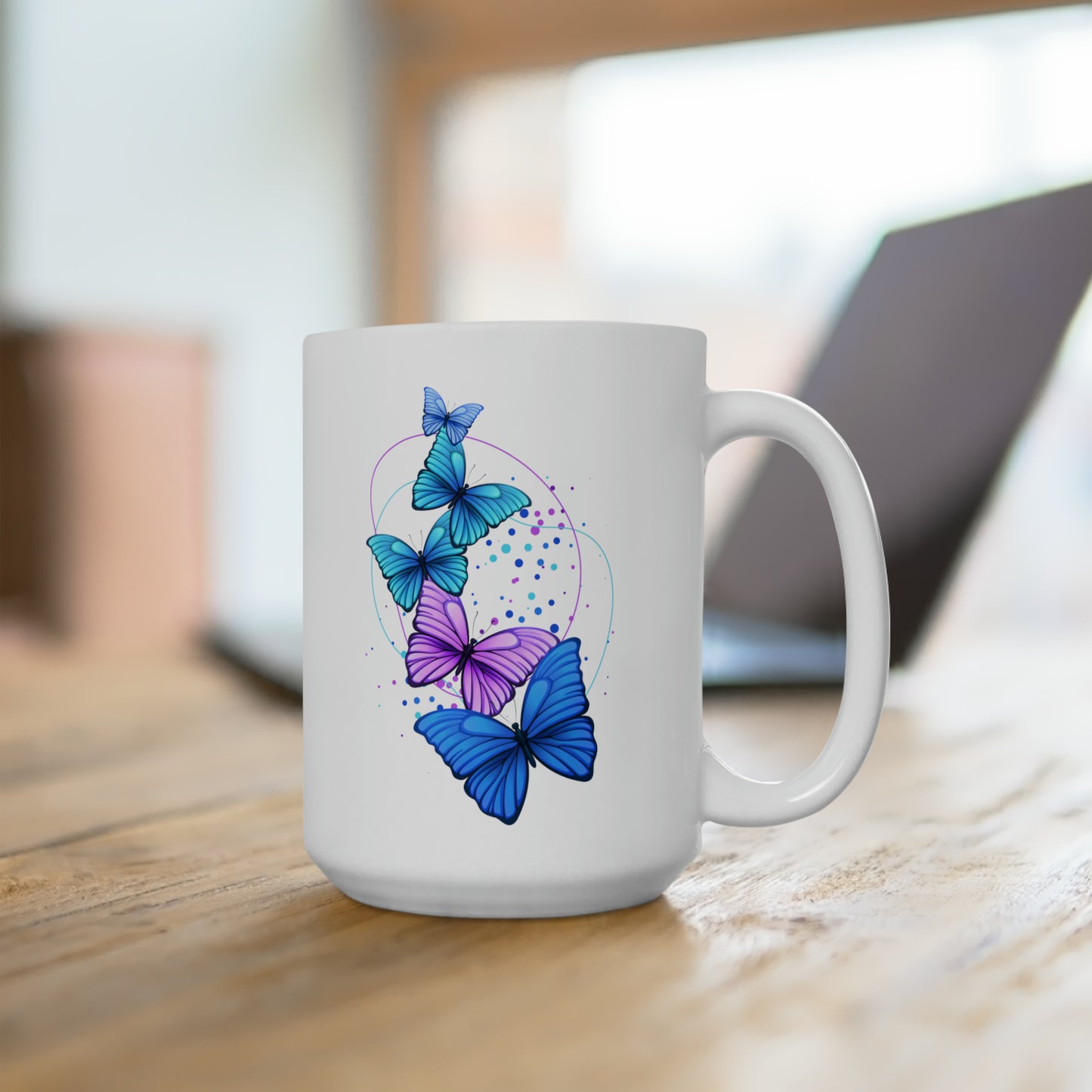 Ceramic Butterfly Mug 15oz